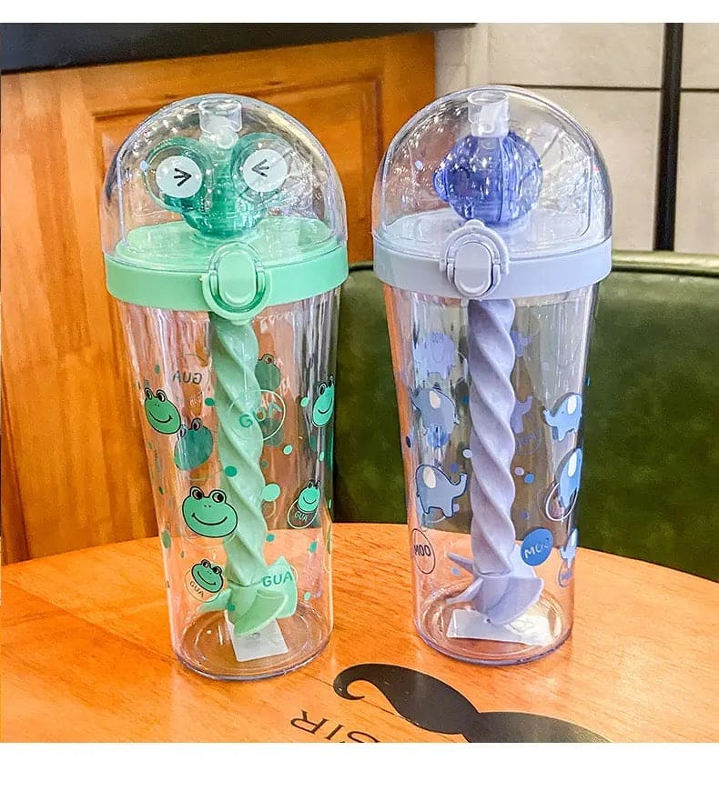 Cute Cartoon Mixing Cup, Creative Student Children Straw Cup, Plastic Straw Water Bottle, Cartoon Stirring Water Bottles, 500ml Infuser Kids Water Bottle, Portable Large Capacity Student Drink Mixing Cup Cute Cartoon Mixing Cup, Creative Student Children Straw Cup, Plastic Straw Water Bottle, Cartoon Stirring Water Bottles, 500ml Infuser Kids Water Bottle, Portable Large Capacity Student Drink Mixing Cup
